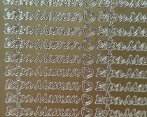 Stickers mots papa maman 108 mots dor&eacute;s