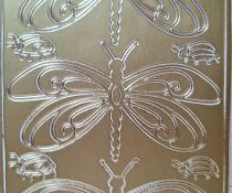 Stickers papillons dor&eacute;s