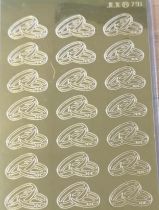 Stickers peel off- alliances doré