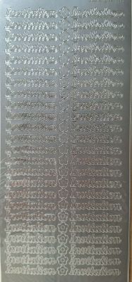 Stickers peel off invitation argent�