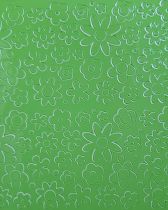 Stickers printanier fleurs vertes