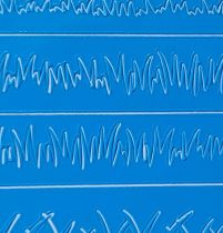 Stickers printanier herbes bleues