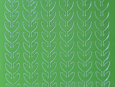 Stickers printanier tiges feuilles vertes
