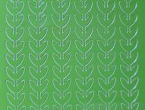 Stickers printanier tiges feuilles vertes
