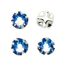 Strass plat serti 53101 Light Sapphire 5mm x1 cristal Swarovski