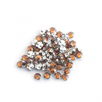 Strass plat serti 53102 Copper 4mm x1 cristal Swarovski