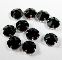 Strass plat serti 53102 Jet 4mm x1 cristal Swarovski