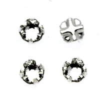 Strass plat serti 53103 Crystal 6mm x1 cristal Swarovski