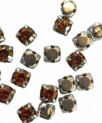 Strass serti 53200 Cooper 4mm x1 cristal Swarovski