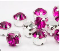 Strass serti 53201 Fuchsia 4,3mm x1 cristal Swarovski