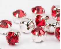Strass serti 53201 Light Siam 4,3mm x1 cristal Swarovski
