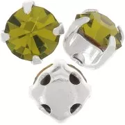 Strass serti 53201 Olivine 4,3mm x1 cristal Swarovski