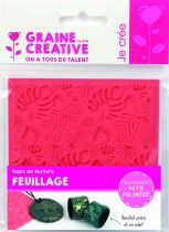 Tapis de texture \ feuillage\  pour pâte polymère