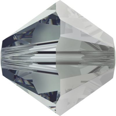 Toupie 5328 Black Diamond Satin 4mm x50 Cristal Swarovski
