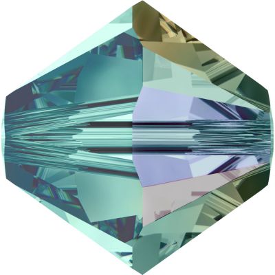 Toupie 5328 Blue Zircon AB 4mm x50 Cristal Swarovski