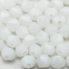 Toupie 5328 Chalk White AB 3mm x 50 Cristal Swarovski