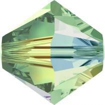 Toupie 5328 Chrysolite AB2X 4mm x 50 Cristal Swarovki