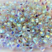 Toupie 5328 Crystal AB Satin 4mm x50 Cristal Swarovski