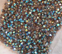 Toupie 5328 Crystal AB Satin 4mm x50 Cristal Swarovski