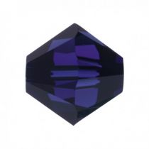 Toupie 5328 Dark Indigo 4mm x 50 Cristal Swarovski