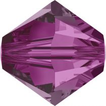 Toupie 5328 Fuchsia 4mm x 50 Cristal Swarovki