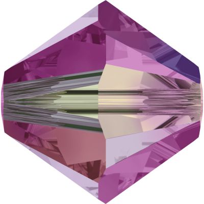 Toupie 5328 Fuchsia AB2X 4mm x 50 Cristal Swarovki