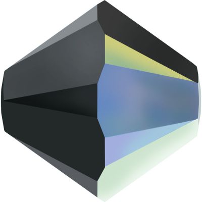 Toupie 5328 Jet AB 5mm x20 Cristal Swarovski