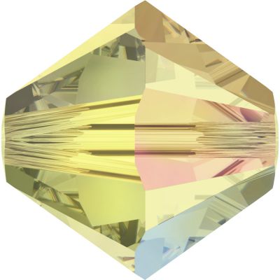 Toupie 5328 Jonquil AB 6mm x1 Cristal Swarovski