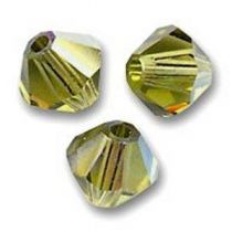 Toupie 5328 Light Khaki satin 5mm x20 Cristal Swarovski