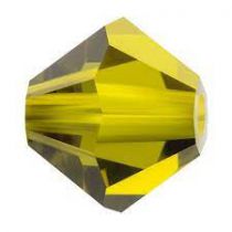 Toupie 5328 Light Olivine 4mm x 50 Cristal Swarovski