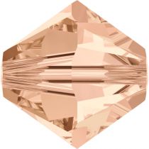 Toupie 5328 Light Peach 4mm x 50 Cristal Swarovki