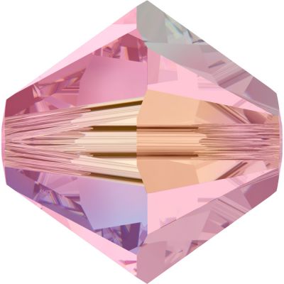 Toupie 5328 Light Rose AB2X 4mm x50 Cristal Swarovski