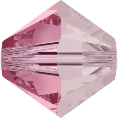 Toupie 5328 Light Rose Satin 5mm x20 Cristal Swarovski