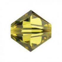 Toupie 5328 Lime 4mm x 50 Cristal Swarovski