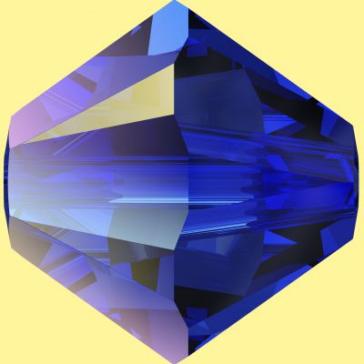 Toupie 5328 Majestic Blue AB 4mm x50 Cristal Swarovki
