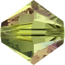 Toupie 5328 Olivine AB2X 4mm x50 Cristal Swarovski