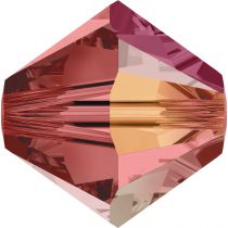 Toupie 5328 Padparadscha AB 4mm x50 Cristal Swarovki
