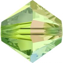 Toupie 5328 Peridot AB2X 4mm x50 Cristal Swarovski