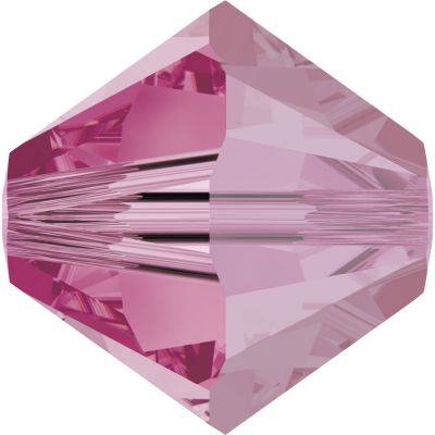 Toupie 5328 Rose Satin 4mm x 50 Cristal Swarovki