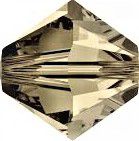 Toupie 5328 Smoky Quartz AB 4mm x 50 Cristal Swarovki