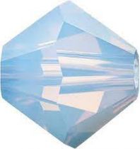 Toupie 5328 White Opal Sky Blue 4mm x 50 Cristal Swarovski