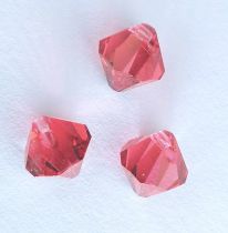 Toupie Pendentif 6328 8mm Padparadscha x2 Cristal swarovski