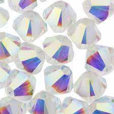Toupies 6 mm Crystal AB2X en cristal Swarovski