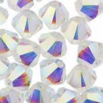 Toupies 6 mm Crystal AB2X en cristal Swarovski