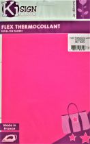 Transfert thermocollant rose fluo 15x20 cm