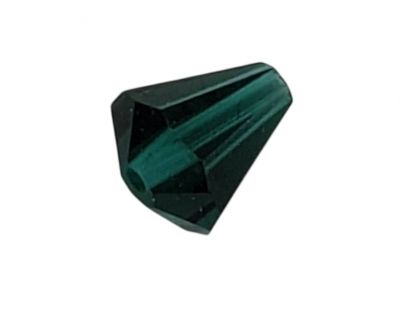 Tulipe 5400 6,6x6mm Emerald x1 cristal Swarovski, vert �meraude