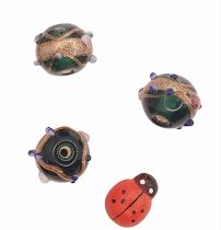 x30 Perles rondes indiennes vertes 10mm