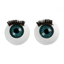Yeux avec cils ronds 12mm X6