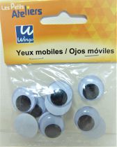 Yeux mobiles ronds 18mm X10
